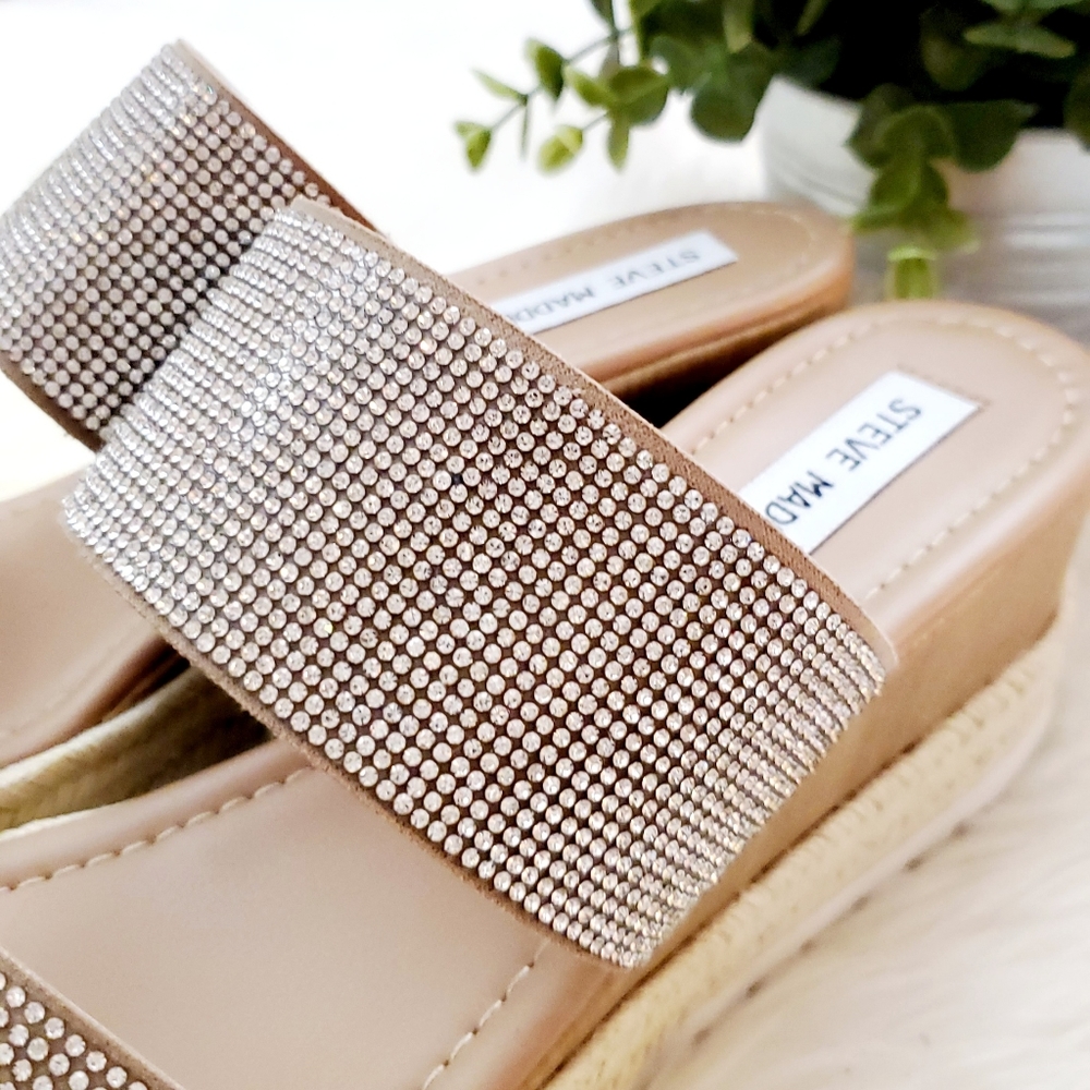 Steve Madden Mistee Rhinestone Sandals - Picture 7 of 11